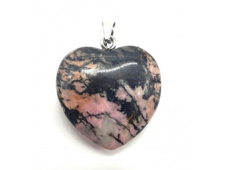 Pendentif Coeur Rhodonite Pas Cher