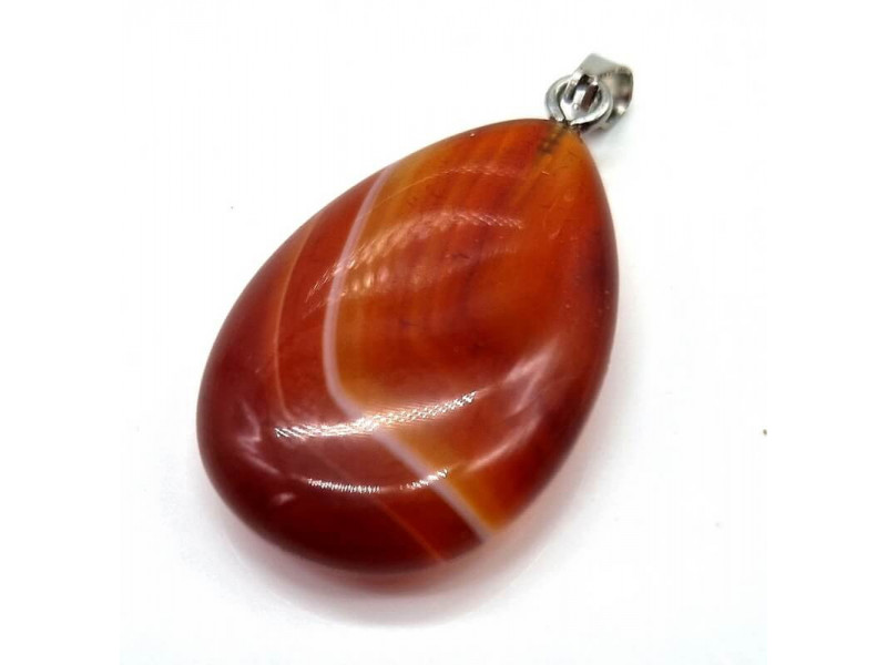 Pendentif Larme Cornaline Pas Cher