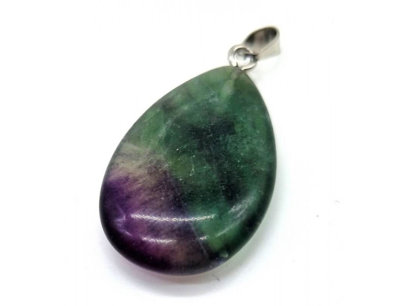 Pendentif Larme Fluorite Pas Cher