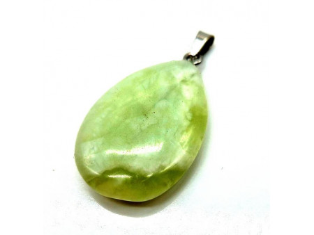 Pendentif Larme Jade Verte Pas Cher