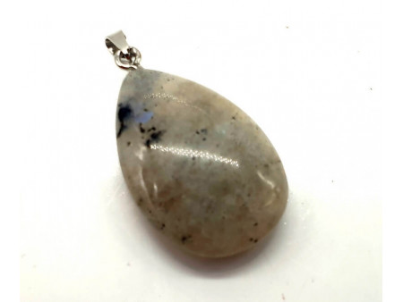 Pendentif Larme Labradorite blanche Pas Cher