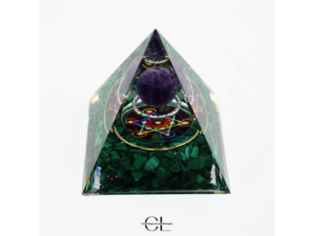 Orgonite pyramide Amethyste Pas Cher | Livraison Rapide