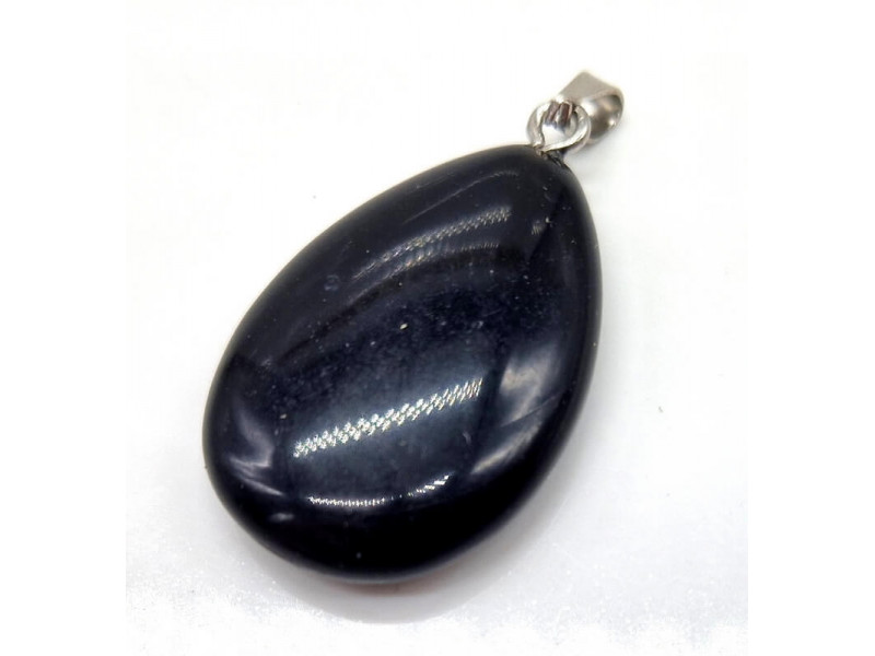 Pendentif Larme Obsidienne Noire Pas Cher