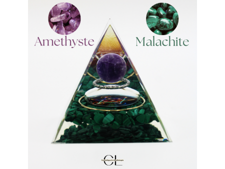 Orgonite pyramide Amethyste Pas Cher | Livraison Rapide