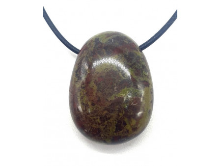 Jaspe Sang de Dragon roulée Percée Pas Cher