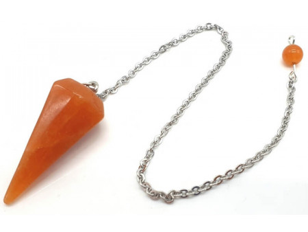 Pendule conique Aventurine Orange Pas Cher