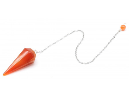 Pendule conique Cornaline Pas Cher