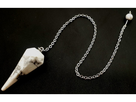 Pendule conique Howlite Pas Cher