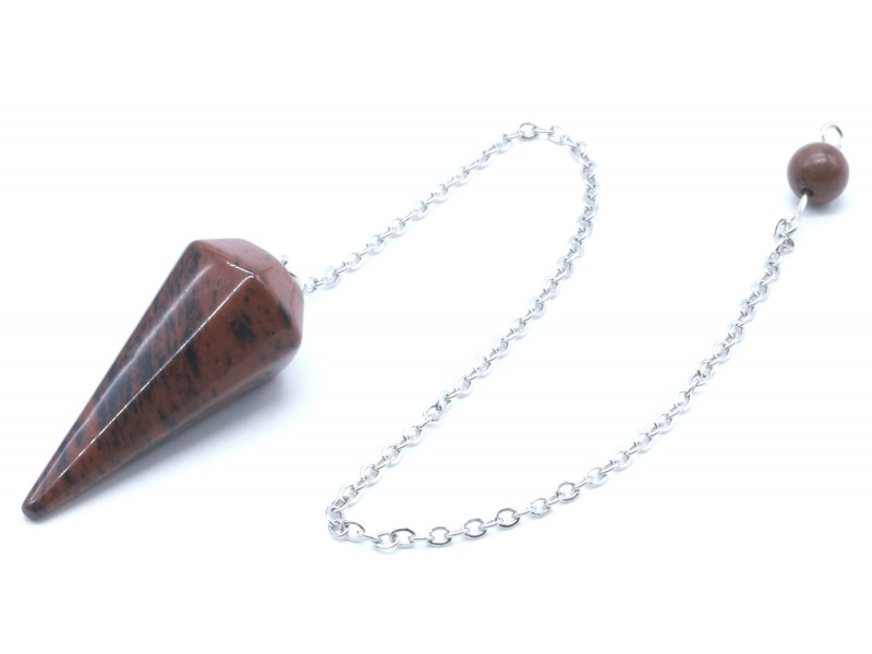 Pendule conique Obsidienne Mahogany Pas Cher