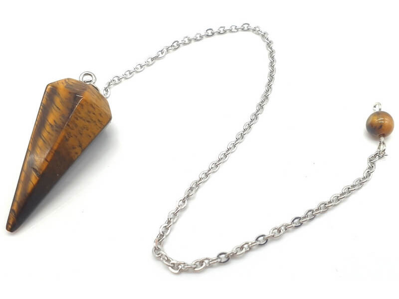 Pendule conique Oeil de Tigre Pas Cher