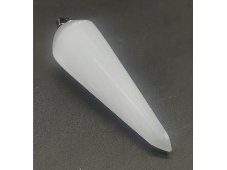 Pendule Sélénite Poli 4cm Pas Cher