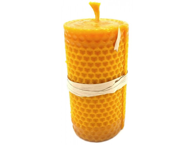 Bougie Cire d'Abeille 10x5cm Pas Cher