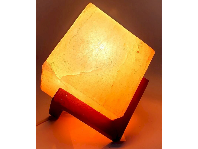 Lampe de Sel Himalaya Cube DESIGN Pas Cher - Paiement Sécurisé