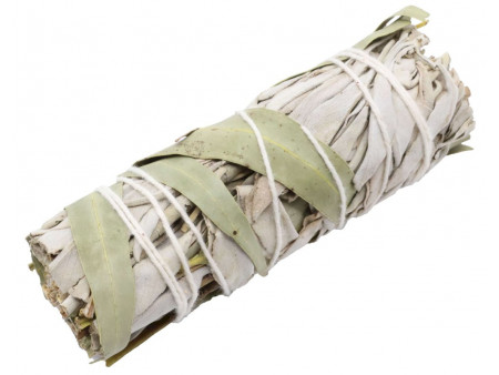 Sauge Blanche & Eucalyptus 10cm Pas Cher - Paiement Sécurisé