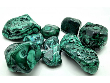 Malachite Formes Libres Polies – Pierre Naturelle Verte