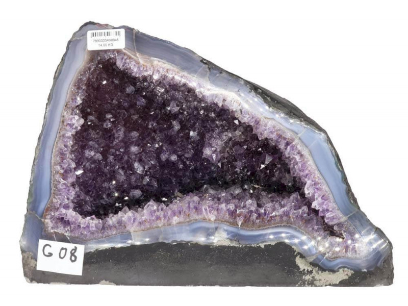 Géode Améthyste du Brésil A – 14KG | Cristaux Naturels de Sérénité