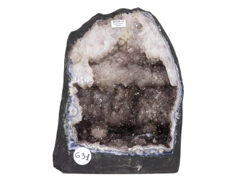 Géode Améthyste du Brésil A – 26KG | Cristaux Naturels de Sérénité