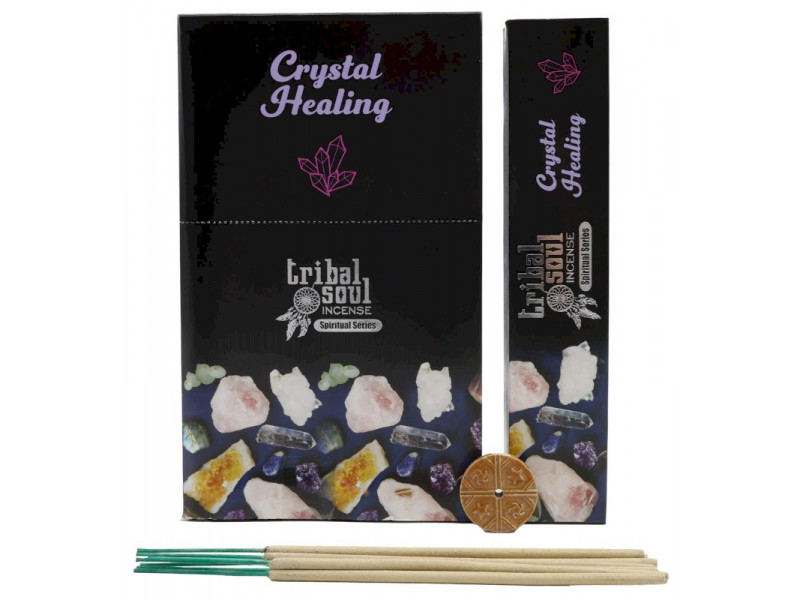 Encens Tribal Soul Cristaux de Guérison pas cher / Boîtes de 12 Paquets de 15g