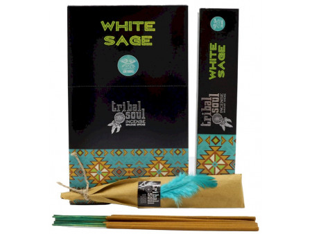 Encens Tribal Soul Sauge Blanche pas cher / Boîtes de 12 Paquets de 15g