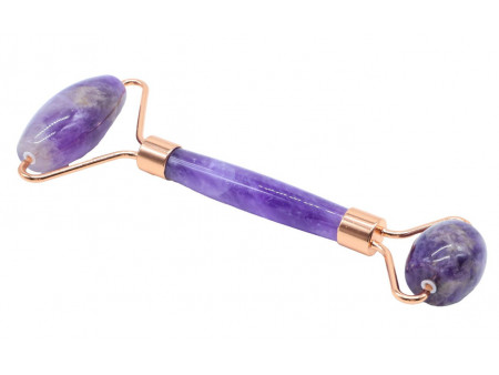 Double Rouleau de Massage Améthyste pas cher