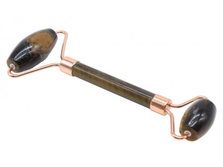 Double Rouleau de Massage Œil de Tigre  pas cher