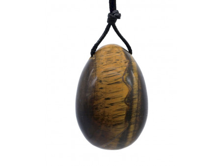 Œuf de Yoni Œil de Tigre 4.5cm pas cher | Pierre & Beauté