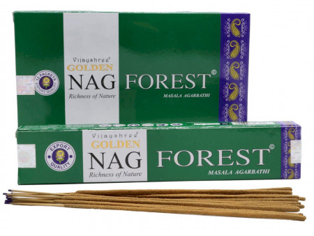 Encens Golden Nag Forest 15g – Encens Naturel Bois de Forêt
