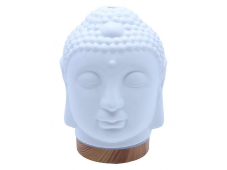 Diffuseur huiles essentielles Bouddha céramique 18 cm, diffusion douce pour ambiance zen et bien-être
