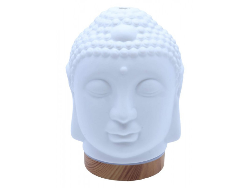 Diffuseur huiles essentielles Bouddha céramique 18 cm, diffusion douce pour ambiance zen et bien-être