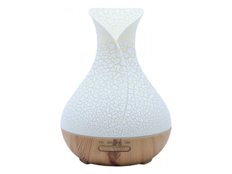 Diffuseur huiles essentielles Vase Craquelé 23 cm, diffusion douce pour ambiance zen, relaxation et bien-être intérieur