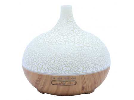 Diffuseur huiles essentielles Bonbonne Craquelée 17 cm, diffusion douce pour ambiance zen, relaxante et bien‑être intérieur