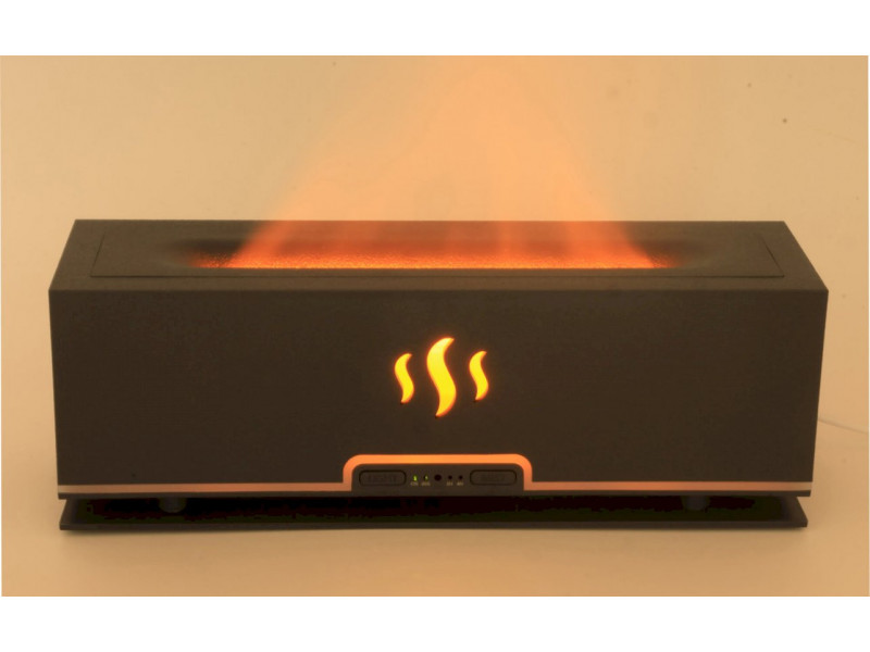 Diffuseur huiles essentielles Rectangle Noir Flamme 25 cm, diffusion douce pour ambiance zen et décoration contemporaine