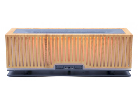 Diffuseur huiles essentielles Rectangle Bois Strié 25 cm, diffusion douce pour ambiance zen, naturelle et bien‑être intérieur