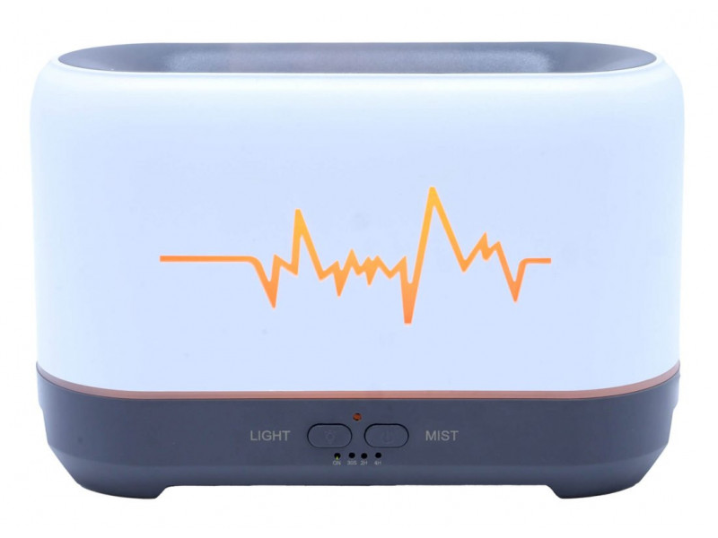 Diffuseur huiles essentielles Blanc/Noir Cardo 20 cm, diffusion douce pour ambiance zen et décoration élégante