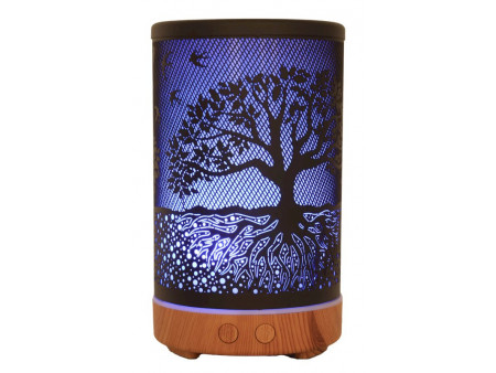 Diffuseur d’huiles essentielles cylindre Arbre de Vie 16 cm – décoration zen et ambiance bien-être