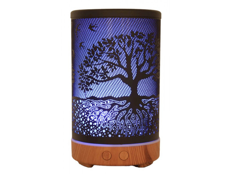 Diffuseur d’huiles essentielles cylindre Arbre de Vie 16 cm – décoration zen et ambiance bien-être