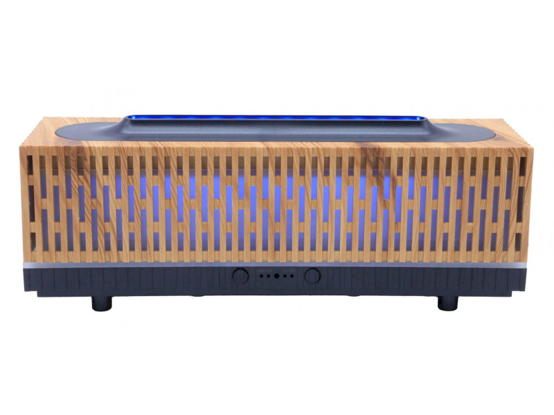 Diffuseur d’huiles essentielles rectangle bois design 25 cm – ambiance naturelle et zen