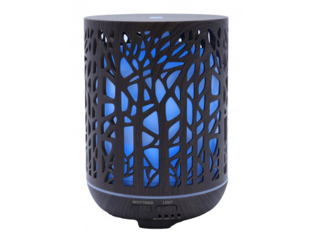 Diffuseur d’huiles essentielles cylindre noir forêt 17 cm – design zen et ambiance naturelle