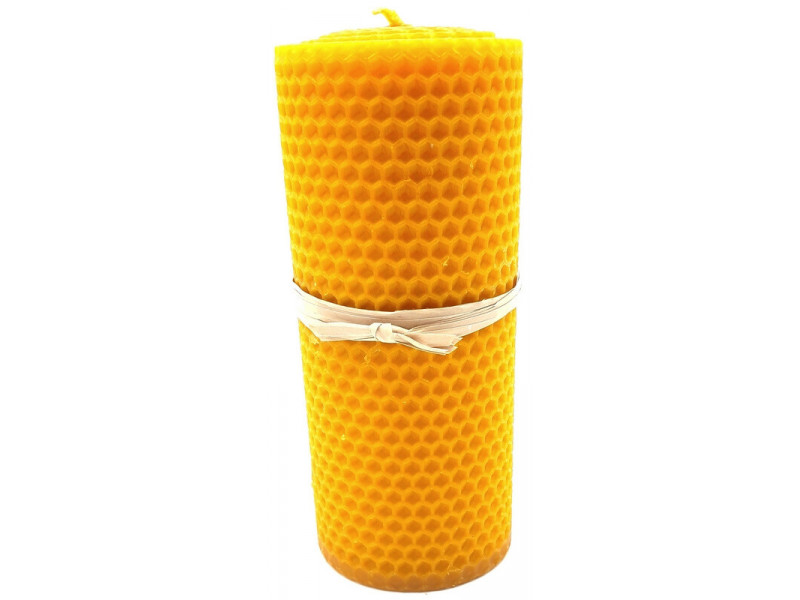 Bougie Cire d'Abeille 15x6 cm Pas Cher -  Livraison Rapide