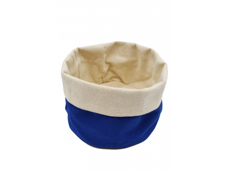 Panier en tissu - Bleu et beige Pas Cher | Livraison Rapide