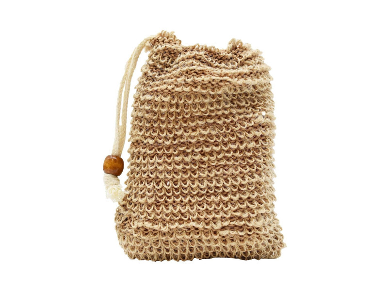 Sac à savon en sisal - Marron Pas Cher | Livraison Rapide