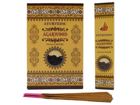 Encens Ayurvedic Bois d'Agar 15g Pas Cher | Livraison Rapide