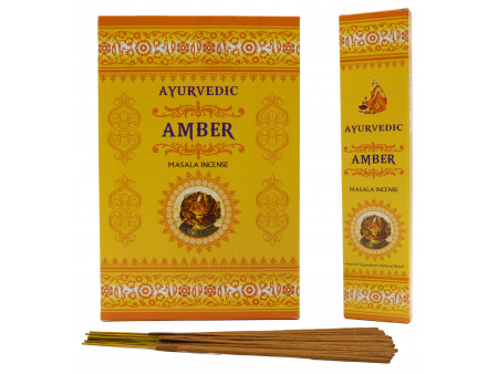 Encens Ayurvedic Ambre 15g Pas Cher | Livraison Rapide