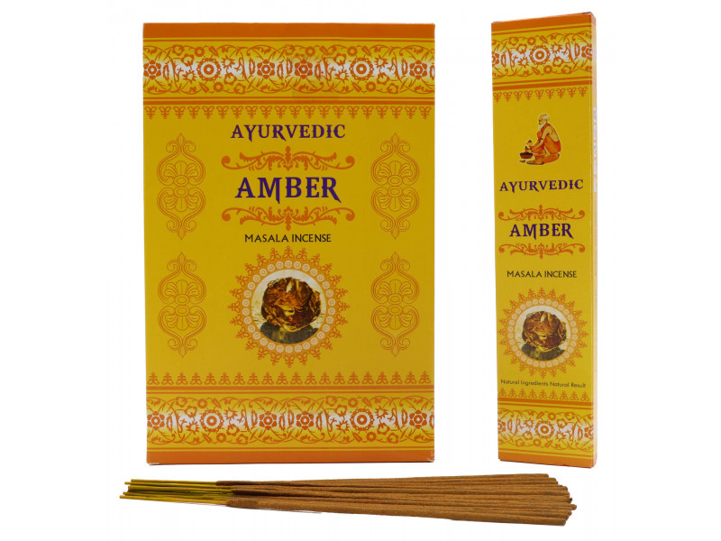 Encens Ayurvedic Ambre 15g Pas Cher | Livraison Rapide