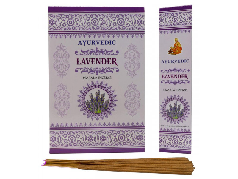 Encens Ayurvedic Lavande 15g Pas Cher | Boîte de 12 paquets