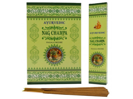 Encens Ayurvedic Nag Champa Pas Cher | Boîte de 12 paquets