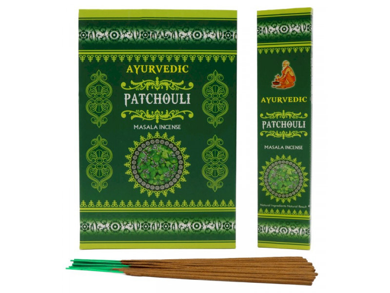 Encens Ayurvedic Patchouli Pas Cher | Boîte de 12 paquets