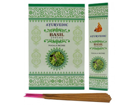 Encens Ayurvedic Basilic Pas Cher | Boîte de 12 paquets