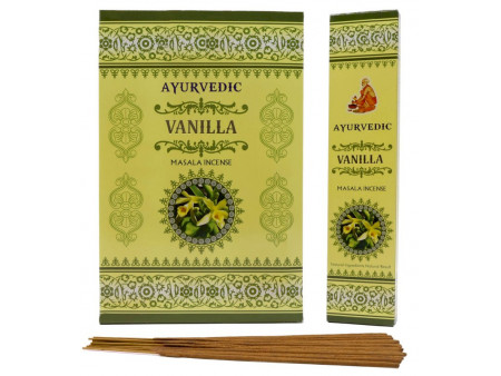 Encens Ayurvedic Vanille Pas Cher | Boîte de 12 paquets