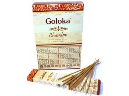 Encens Goloka Chandan Pas Cher | Boîte de 12 paquets
